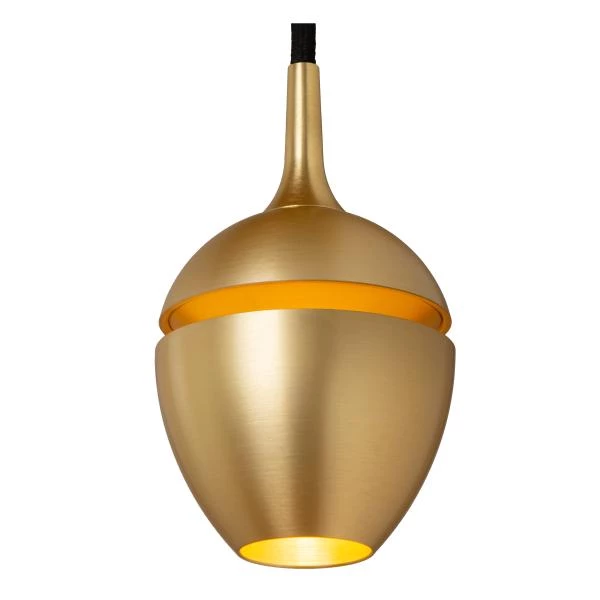 Lucide TRACK PRESTON pendant - 1-circuit Track lighting system - 1xGU10 - Matt Gold / Brass (Extension) - detail 1